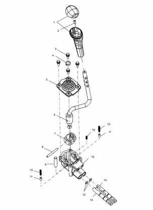 GEAR SELECTOR - A02CD32AA / AB / AC / FB (4970147014D01)