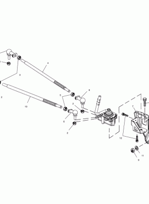 GEAR SELECTOR MOUNTING - A02CD32AA / AB / AC / FB (4970147014D02)