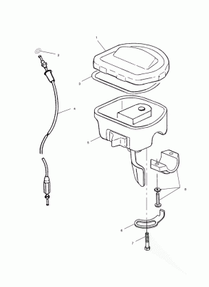 CONTROLS - THROTTLE ASM / CABLE - A02CD32AA / AB / AC / FB (4970147014C01)