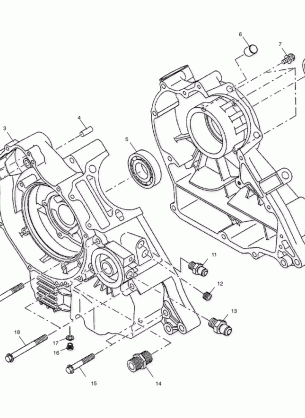 CRANKCASE - A02CD32AA / AB / AC / FB (4970147014D06)