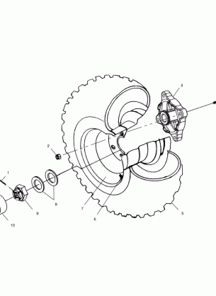 REAR WHEEL DRIVE - A02CD32AA / AB / AC / FB (4970147014C10)