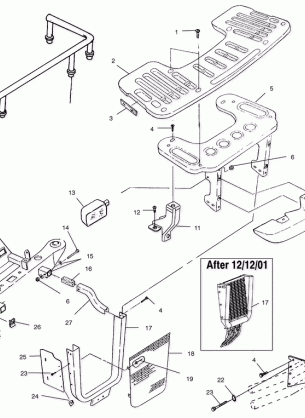 FRONT RACK and BUMPER MOUNTING - A02CD32AA / AB / AC / FB (4970147014A07)