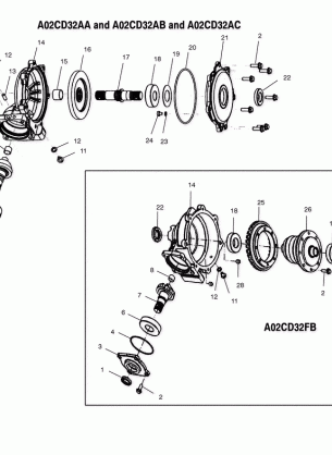 FRONT HOUSING - A02CD32AA / AB / AC / FB (4970147014C11)