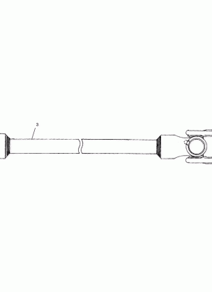 FRONT PROP SHAFT - A02CD32AA / AB / AC (4970147014B09)