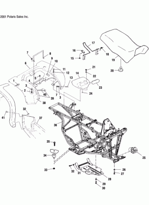 REAR CAB and SEAT - A02CD50AA / AB / FB(4970197019A03)