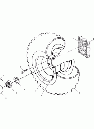 REAR WHEEL DRIVE - A02CD50AA / AB / FB (4970197019C09)