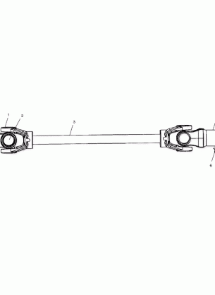 FRONT PROP SHAFT - A02CD50AA (4970197019B05)