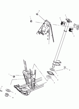 STEERING POST - A02CD50AA / AB / FB (4970197019B11)