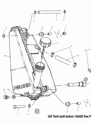 OIL TANK (If Built After 1 / 02 / 02) - A02CD50AA / AB / FB (4970197019E07)