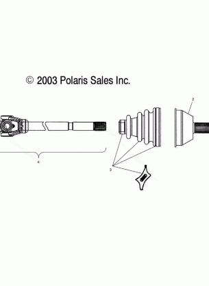 DRIVE SHAFT - A02CD50AA (4970197019B03)