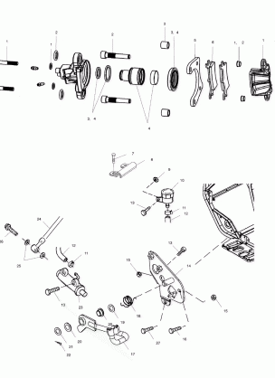 REAR BRAKE - A02CD50AA / AB / FB (4970197019C03)