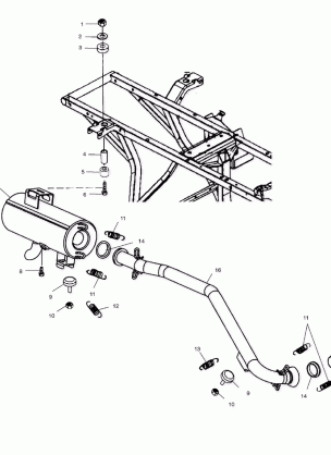 EXHAUST SYSTEM - A02CD50AA / AB / FB (4970197019A11)