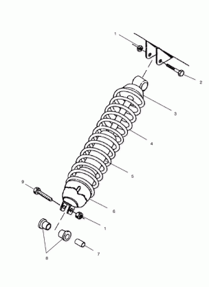 SHOCK MOUNTING - A02CD50AA / AB / FB (4970197019D04)