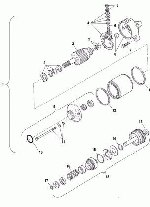 STARTING MOTOR - A02CD50AA / AB / FB (4970197019E04)