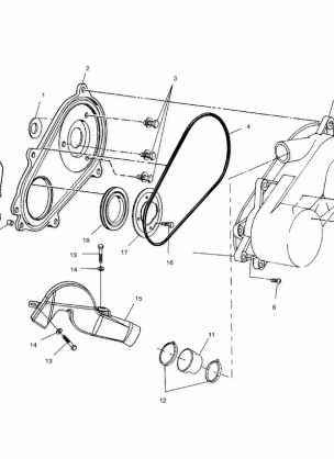 CLUTCH COVER - A02CD50AA / AB / FB (4970197019C07)