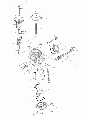 CARBURETOR - A02CD50AA / AB / FB (4970197019D09)