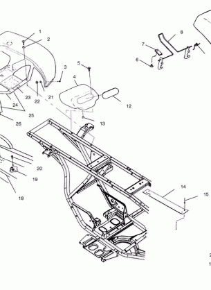 REAR CAB and SEAT - A02CG25CA (4969856985A04)