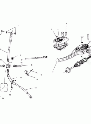 BRAKE LINE / MASTER CYLINDER - A02CG25CA (4969856985B07)