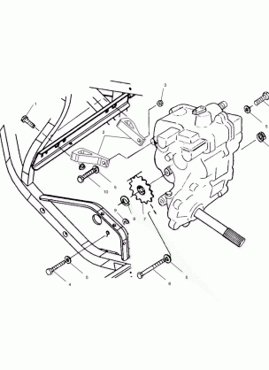 GEARCASE MOUNTING - A02CG38CA (4970247024C09)