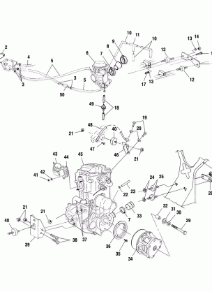 ENGINE MOUNTING - A02CH42AA (4968536853A13)