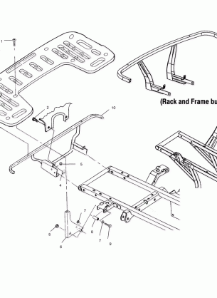 REAR RACK MOUNTING - A02CH42AA (4968536853A06)