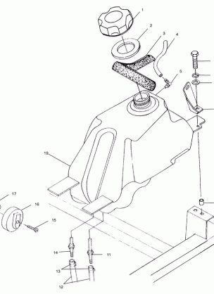 FUEL TANK - A02CH42AA (4968536853A11)