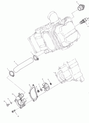 WATER PUMP - A02CH42AA (4968536853D05)