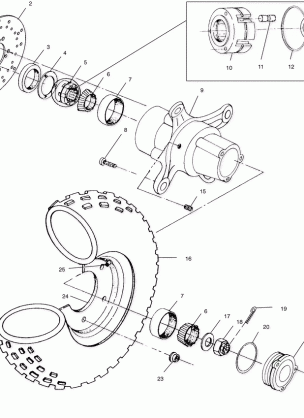 FRONT WHEEL - A02CH50 ALL OPTIONS (4967436743B06)