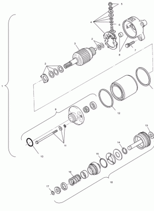 STARTING MOTOR - A02CH50 ALL OPTIONS (4967436743E01)