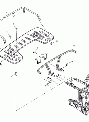 REAR RACK MOUNTING (If Built After 9 / 03 / 01) - A02CH68AA / AB / AC / CA / CB (4966346634E02)