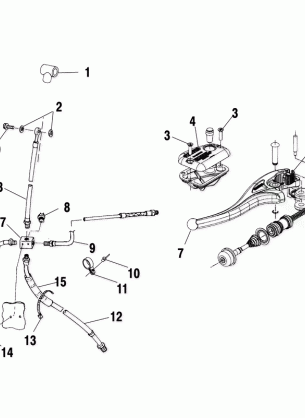 CONTROLS - MASTER CYLINDER / BRAKE LINE - A02CK42AA / AB (4970327032B07)