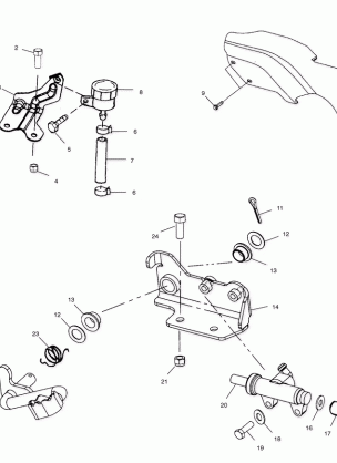 REAR BRAKE MASTER CYLINDER - A02BA38CA (4969936993B11)