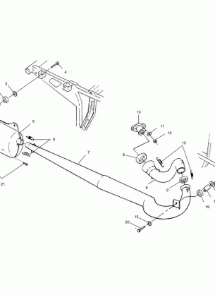 EXHAUST SYSTEM - A02BA38CA (4969936993A08)