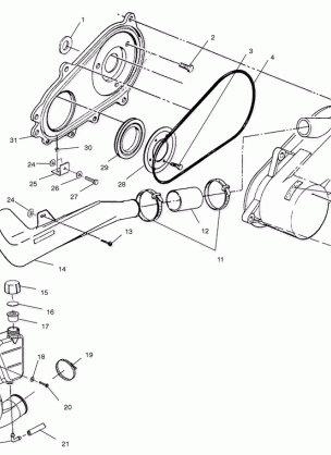 CLUTCH COVER - A02BA38CA (4969936993C01)