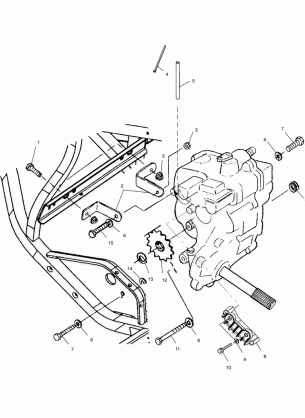 GEARCASE MOUNTING - A02CL50AA / DA (4967986798C08)