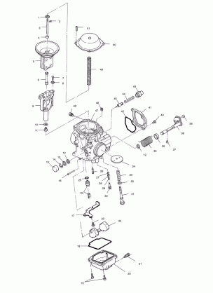 CARBURETOR - A02CL50AA / DA (4967986798D07)