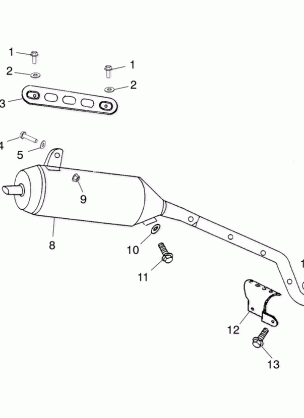 EXHAUST PIPE - A02EA09CA / CB / CC (4970857085A09)