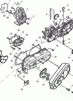 CRANKCASE - A02EA09CA / CB / CC (4970887088A10)