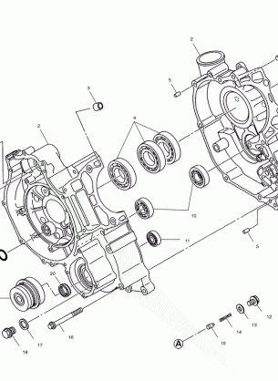 CRANKCASE - C02CD50AC (4972407240D09)