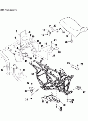 REAR CAB and SEAT - C02CD50AC (4972407240A03)