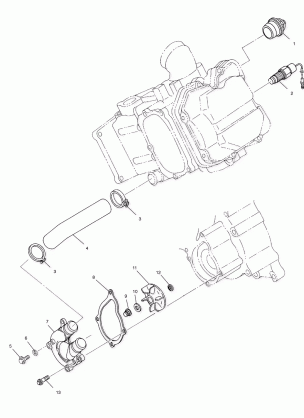 WATER PUMP - C02CD50AC (4972407240D12)