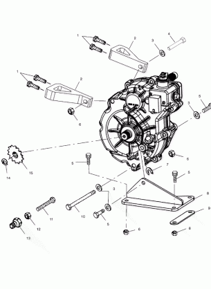 GEARCASE MOUNTING - A02BA50AA / AB (4969976997C02)