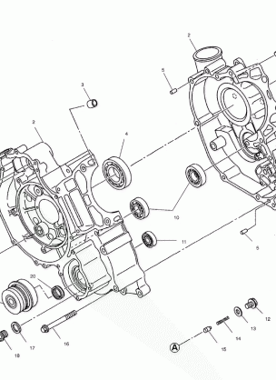 CRANKCASE - A02BA50AA / AB (4969976997C13)