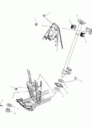 STEERING POST - A02BA50AA / AB (4969976997B04)