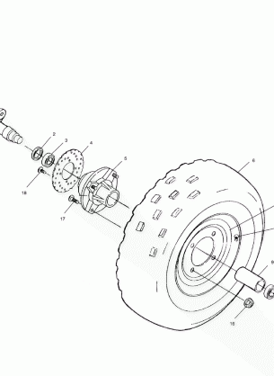 FRONT WHEEL - A02BA50AA / AB (4969976997B11)