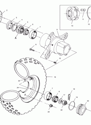 FRONT WHEEL - A02BG38CA (4974677467B08)