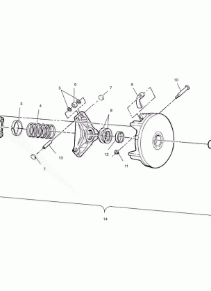 DRIVE CLUTCH - A02BG38CA (4974677467A14)