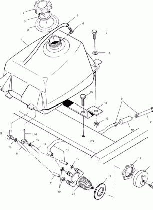 FUEL TANK - A02BG38CA (4974677467B02)