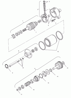 STARTING MOTOR - A02BG50AA / AC (4970027002D11)