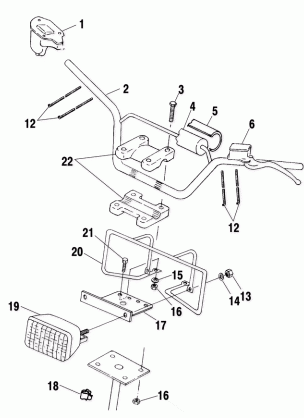 HANDLEBAR / HEADLIGHT - A02BG50AA / AC (4970027002B06)